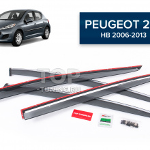 11022 Дефлекторы окон CS Original для Peugeot 207 (HB, 5 дверей)