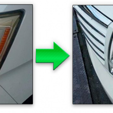 Пример замены стекол фар для Range Rover